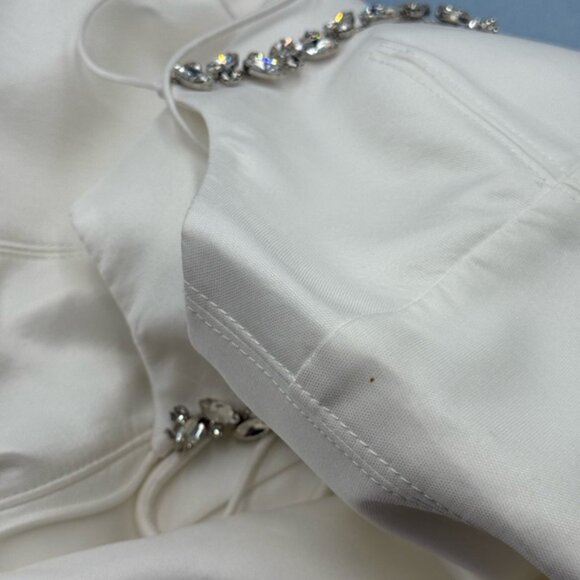 🆕 ACLER 🧿 NWT Oakwood Crystal Embellished Crepe Mini, Ivory - Sz AU 10 US 6 - Picture 16 of 16